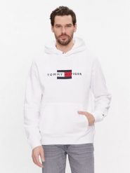 Tommy Hilfiger Bluza MW0MW37861 Biały Regular Fit. Białe bluzy nierozpinane męskie Tommy Hilfiger, m, bez wzorów, z bawełny, bez ramiączek, bez kaptura. Za 249.99 zł.