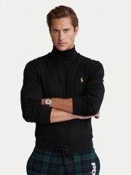 Polo Ralph Lauren Golf 710853205001 Czarny Slim Fit. Czarne kardigany męskie Polo Ralph Lauren, m, bez wzorów, z bawełny, bez ramiączek. Za 579.99 zł.