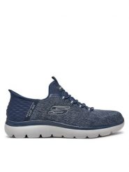 Skechers Sneakersy Key Pace 232469 NVY Granatowy. Niebieskie buty sportowe na co dzień męskie Skechers, m, bez wzorów, z materiału, bez ramiączek, bez kaptura. Za 249.99 zł.