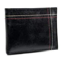 Portfel męski czarny Always Wild N015-VTK-D BLACK. Czarne portfele męskie Always Wild, bez wzorów, ze skóry. Za 51.99 zł.
