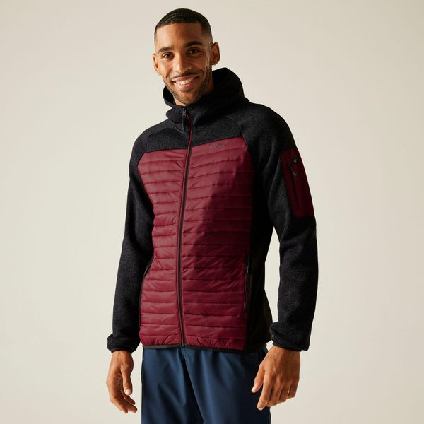 Kurtka hybrydowa Regatta Newhill. Czarne kurtki męskie Regatta, l, bez wzorów, z puchu, sportowe, bez ramiączek, bez kaptura. Za 119.99 zł.