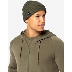 Czapka SUPER.NATURAL Merino Basic Beanie. Czarne czapki męskie super.natural, bez wzorów, sportowe. Za 169.99 zł.