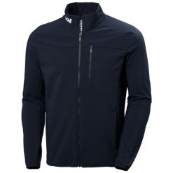 Kurtka Helly Hansen crew softshell 2.0. Niebieskie kurtki softshell męskie Helly Hansen, bez wzorów, z softshellu, bez kaptura, żeglarskie. Za 633.45 zł.