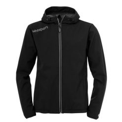 Kurtka softshellowa Uhlsport ESSENTIAL. Czarne kurtki męskie Uhlsport, m, bez wzorów, sportowe, bez ramiączek, bez kaptura. W wyprzedaży za 305.50 zł.