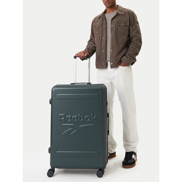 Walizka duża Reebok. Zielone walizki męskie Reebok, bez wzorów, duże. Za 349.99 zł.