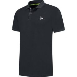 Koszulka tenisowa męska Dunlop Club Polo z kołnierzykiem. Czarne koszulki polo męskie Dunlop, m, bez wzorów, sportowe, bez kołnierzyka, bez ramiączek. Za 139.99 zł.