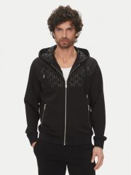 KARL LAGERFELD Bluza 705022 552901 Czarny Regular Fit. Czarne bluzy rozpinane męskie KARL LAGERFELD, m, bez wzorów, z syntetyku, bez ramiączek, bez kaptura. Za 629.99 zł.