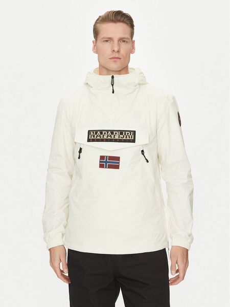Napapijri Kurtka anorak Rainforest NP0A4HX6 Écru Regular Fit. Kurtki męskie Napapijri, m, bez wzorów, z syntetyku, bez ramiączek, bez kaptura. Za 419.99 zł.