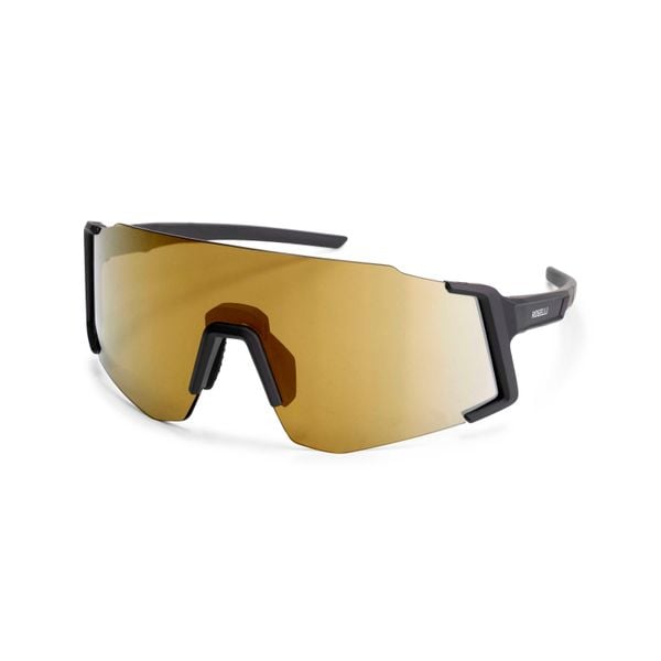 Okulary przeciwsłoneczne Rogelli Sabre. Czarne okulary przeciwsłoneczne męskie Rogelli, bez wzorów, sportowe. Za 249.99 zł.
