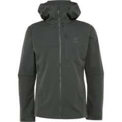 Haglöfs TRAIL JACKET MEN Kurtka Outdoor beluga. Brązowe kurtki outdoor męskie Haglöfs, z bawełny. W wyprzedaży za 671.20 zł.