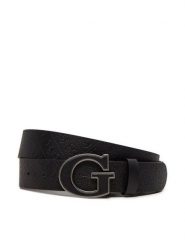 Guess Pasek Męski M4BZ31 L0VG0 Czarny. Czarne paski męskie Guess, z aplikacjami, ze skóry. Za 199.99 zł.