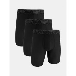 Bokserki męskie Under Armour M Perf Tech Mesh 9in Mix Mix, 3-pak. Czarne bokserki męskie Under Armour, m, bez wzorów, z meshu. Za 244.99 zł.