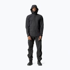 Kurtka przeciwdeszczowa męska Houdini BFF. Czarne kurtki męskie Houdini, m, bez wzorów, bez ramiączek, bez kaptura. Za 1,279.00 zł.