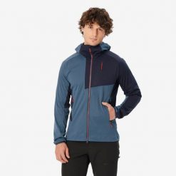 Kurtka softshell Alpinism Light męska. Czerwone kurtki męskie SIMOND, l, bez wzorów, z materiału, sportowe, bez ramiączek, bez kaptura. Za 249.99 zł.