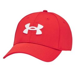 Męska Czapka Z Daszkiem Blitzing. Czerwone czapki męskie Under Armour, bez wzorów. Za 125.99 zł.