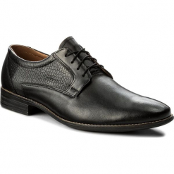 Półbuty SERGIO BARDI - Caorle SS127327418TM 101. Czarne eleganckie półbuty męskie Sergio Bardi, z materiału, eleganckie. W wyprzedaży za 179.00 zł.