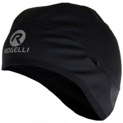 Czapka pod kask unisex Rogelli Lazio, softshellowa. Czarne czapki męskie Rogelli, na zimę, bez wzorów, sportowe. Za 70.00 zł.