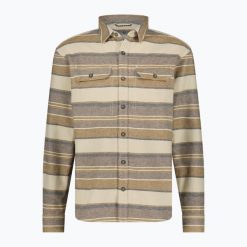 Koszula męska Royal Robbins Clouds Rest Hemp. Brązowe koszule męskie ROYAL ROBBINS, m, bez wzorów, bez kołnierzyka, bez ramiączek. Za 549.99 zł.