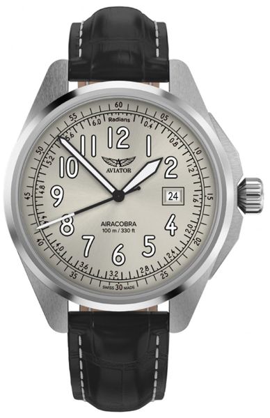 Zegarek męski Aviator V.1.38.0.327.4 czarny. Czarne zegarki męskie Aviator. Za 1,590.00 zł.