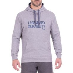 Bluza w kolorze szarym. Szare bluzy z kapturem męskie marki Jeep, m, z nadrukiem, z kapturem. W wyprzedaży za 119.95 zł.