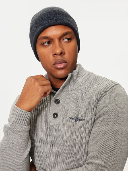 Aeronautica Militare Czapka 242CU043L488 Granatowy. Niebieskie czapki męskie Aeronautica Militare, na zimę, bez wzorów, z bawełny. Za 119.99 zł.