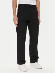 HUGO Spodnie materiałowe Zarik253 50549720 Czarny Regular Fit. Czarne spodnie na co dzień męskie Hugo, bez wzorów, z bawełny. Za 369.99 zł.
