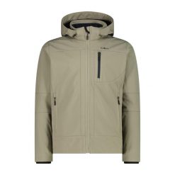 Kurtka z zamkiem błyskawicznym z kapturem CMP. Szare kurtki softshell męskie CMP, bez wzorów, z softshellu, z kapturem, trekkingowe. Za 356.00 zł.