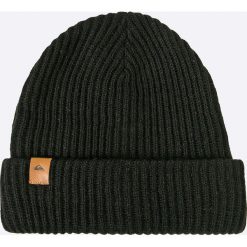 Quiksilver - Czapka. Czarne czapki męskie Quiksilver, na zimę, z dzianiny. W wyprzedaży za 79.90 zł.
