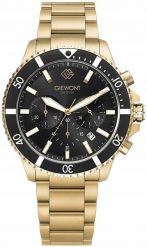 Zegarek Giewont Zegarek Męski Chronograph Sapphire Złoto Czarny GW3970-B7. Czarne zegarki męskie Giewont, złote. Za 221.61 zł.