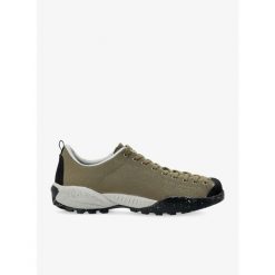 Buty outdoor męskie Scarpa Mojito Planet-Fabric. Zielone buty zimowe męskie Scarpa, bez wzorów, sportowe, bez obcasa, bez zapięcia. Za 428.99 zł.