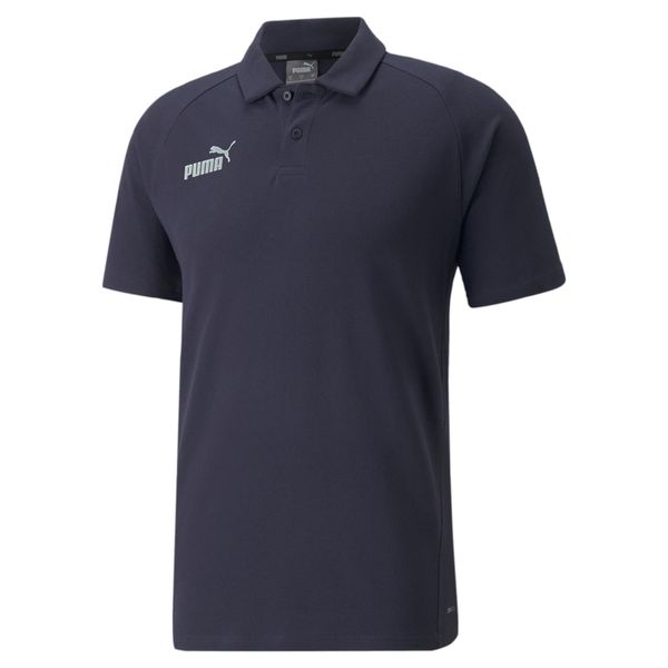 Koszulka Sportowa Polo Puma Teamfinal Casuals. Białe koszulki polo męskie Puma, m, bez wzorów, sportowe, bez kołnierzyka, bez ramiączek. Za 191.30 zł.