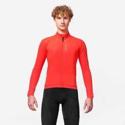 Kurtka zimowa rowerowa szosowa Van Rysel Racer 2. Brązowe kurtki treningowe męskie VAN RYSEL, na zimę, m, bez wzorów, bez kaptura, rowerowe. Za 249.99 zł.