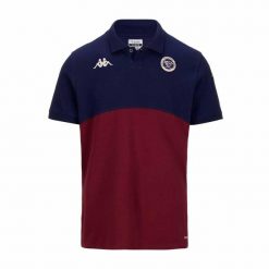Polo Union Bordeaux-Bègles Angatem 8 2024/25. Brązowe koszulki polo męskie Kappa, m, bez wzorów, bez kołnierzyka, bez ramiączek. Za 259.50 zł.
