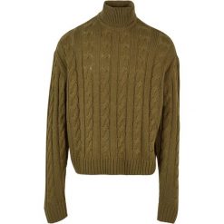 Sweter z golfem Urban Classics. Zielone swetry męskie Urban Classics, bez wzorów, bez kołnierzyka, bez ramiączek. Za 237.00 zł.