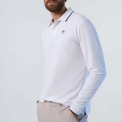 NORTH SAILS POLO LONG SLEEVE Biały. Białe koszulki polo męskie North Sails, m, bez wzorów, z tkaniny, bez kołnierzyka, bez ramiączek. Za 283.99 zł.