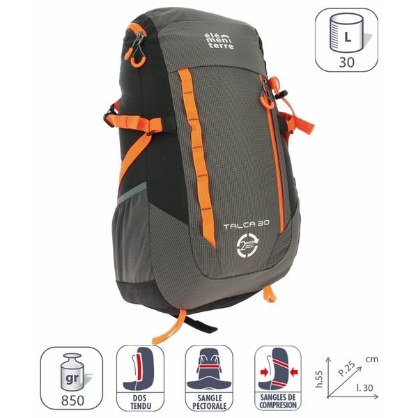 Plecak Elementerre talca 30 l. Czarne plecaki męskie Elementerre, bez wzorów. W wyprzedaży za 289.00 zł.