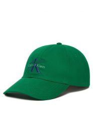 Calvin Klein Czapka z daszkiem Monologo Embroidery Baseball Cap LV04G5004G Zielony. Zielone czapki męskie Calvin Klein, bez wzorów, z bawełny. Za 169.99 zł.