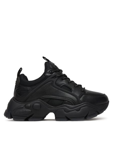 Buffalo Sneakersy Binary C 1410076 Czarny. Czarne buty sportowe na co dzień męskie Buffalo, m, bez wzorów, ze skóry, bez ramiączek, bez kaptura. Za 659.99 zł.