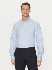 Calvin Klein Koszula K10K113614 Niebieski Regular Fit. Niebieskie koszule męskie Calvin Klein, m, bez wzorów, z bawełny, bez kołnierzyka, bez ramiączek. Za 219.99 zł.