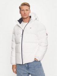 Tommy Jeans Kurtka puchowa Essential DM0DM19786 Biały Regular Fit. Białe kurtki męskie Tommy Jeans, m, bez wzorów, z jeansu, bez ramiączek, bez kaptura. Za 769.99 zł.