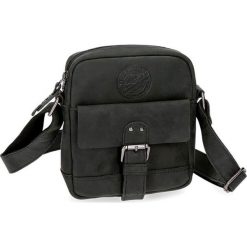 Skórzana torba w kolorze czarnym - (S)17 x (W)22 x (G)4 cm. Czarne torby męskie na ramię Pepe Jeans Accessories, bez wzorów, z materiału, na ramię. W wyprzedaży za 199.95 zł.