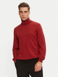 Boss Golf Musso-P 50468262 Czerwony Slim Fit. Czerwone kardigany męskie Boss, m, bez wzorów, z wełny, bez ramiączek. Za 499.99 zł.