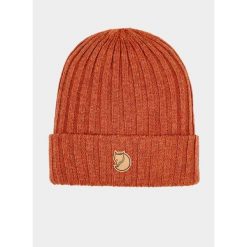 Czapka Fjallraven Byron Hat - autumn leaf. Czerwone czapki męskie Fjällräven, bez wzorów, sportowe. Za 203.99 zł.