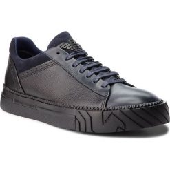 Sneakersy EMPORIO ARMANI - X4X246 XL540 A328 Blue/Black/Night. Niebieskie buty sportowe na co dzień męskie Emporio Armani, z materiału. W wyprzedaży za 989.00 zł.