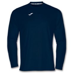 Koszulka do piłki nożnej męska Joma Combi z długim rękawem. Niebieskie koszulki męskie z długim rękawem Joma, m, bez wzorów, sportowe, bez kołnierzyka, bez ramiączek. Za 47.99 zł.