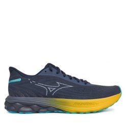 Buty do biegania Mizuno. Czarne buty do biegania męskie Mizuno, bez wzorów, bez zapięcia, do biegania, mizuno wave. Za 459.99 zł.