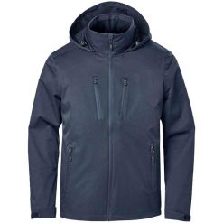 Męska Lekka Kurtka Soft Shell Scirocco. Niebieskie kurtki męskie STORMTECH, m, bez wzorów, sportowe, bez ramiączek, bez kaptura. Za 839.99 zł.