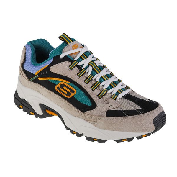 Buty sportowe Sneakersy męskie Skechers Stamina-Cutback. Białe buty sportowe na co dzień męskie Skechers, m, bez wzorów, casualowe, bez ramiączek, bez kaptura, trekkingowe. Za 299.99 zł.
