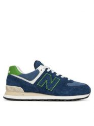 New Balance Sneakersy U574QBL M Niebieski. Niebieskie buty sportowe na co dzień męskie New Balance, m, bez wzorów, ze skóry, bez ramiączek, bez kaptura. Za 429.00 zł.