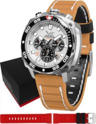 Zegarek Vostok Europe Zegarek męski VK67-650A722 brązowy. Brązowe zegarki męskie Vostok Europe. Za 2,760.00 zł.